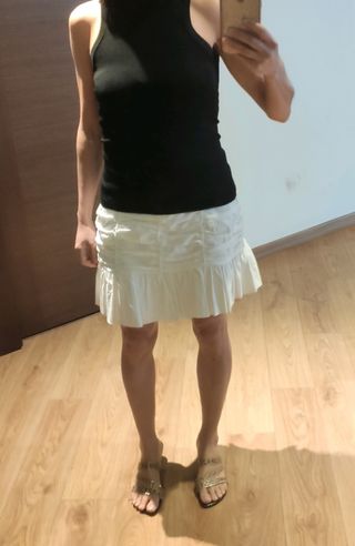 Minifalda blanca Zara TM