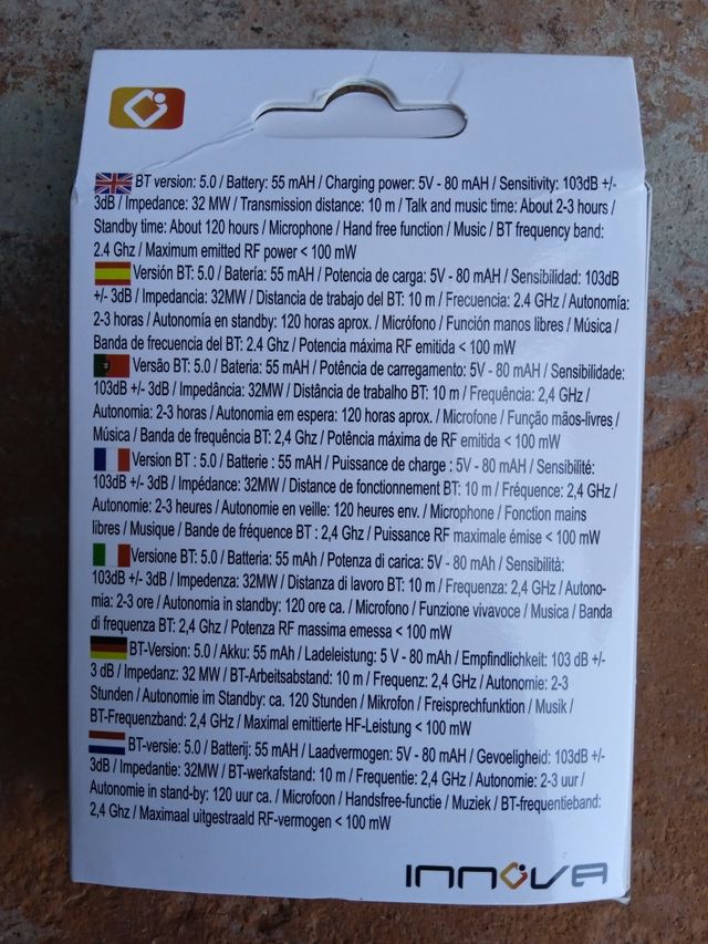 AURICULARES WIRELESS CON CABLE TRASERO INNCROSS