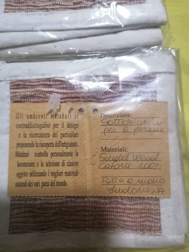 Sottobicchieri 12 pezzi sandal wood