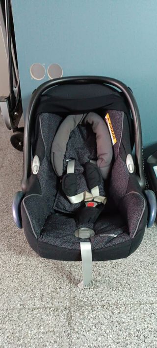 Silla coche grupo 0 con base easyfix y saco