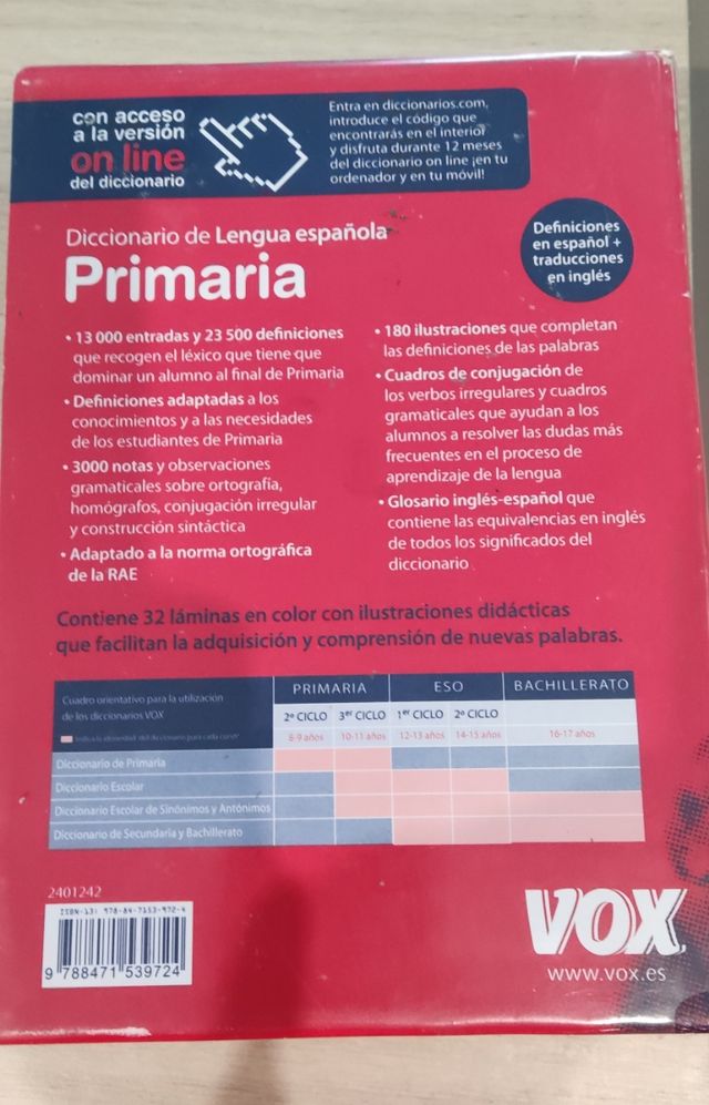 Diccionario español primaria
