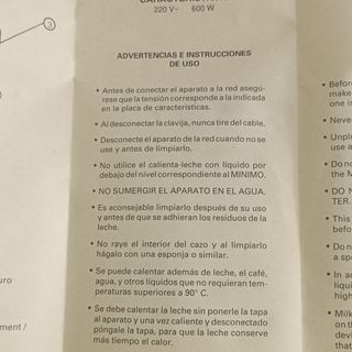 Calentador de leche UFESA