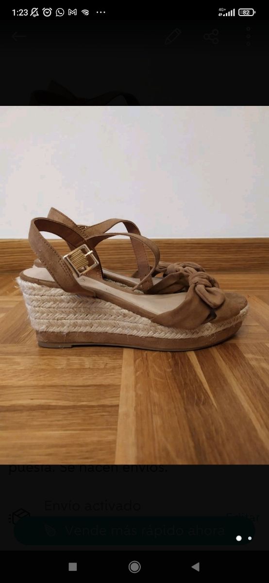 Sandalias de cuña n.37