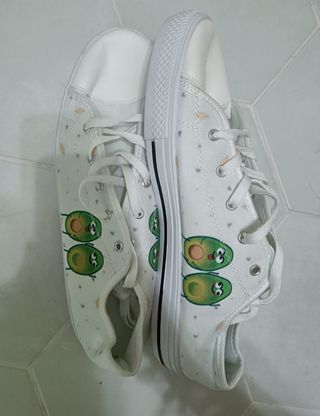 Zapatillas tipo Converse originales estampado agua