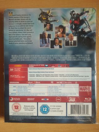 Steelbook Antman 2D y 3D