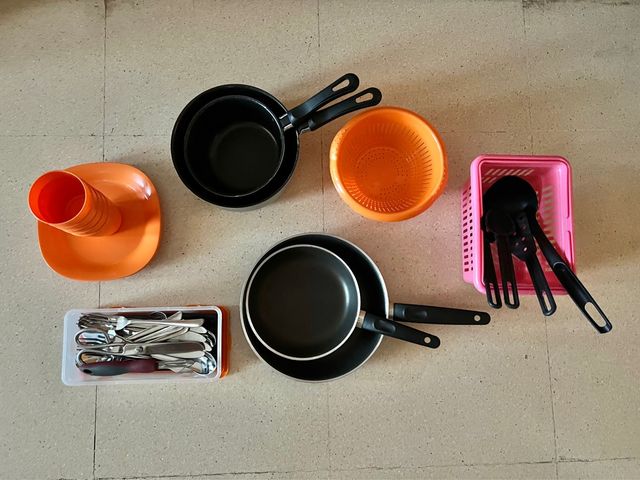 Utensilios cocina para camping