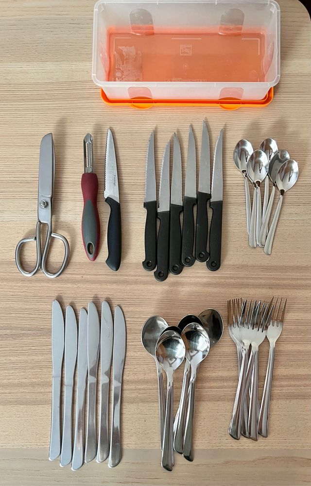 Utensilios cocina para camping