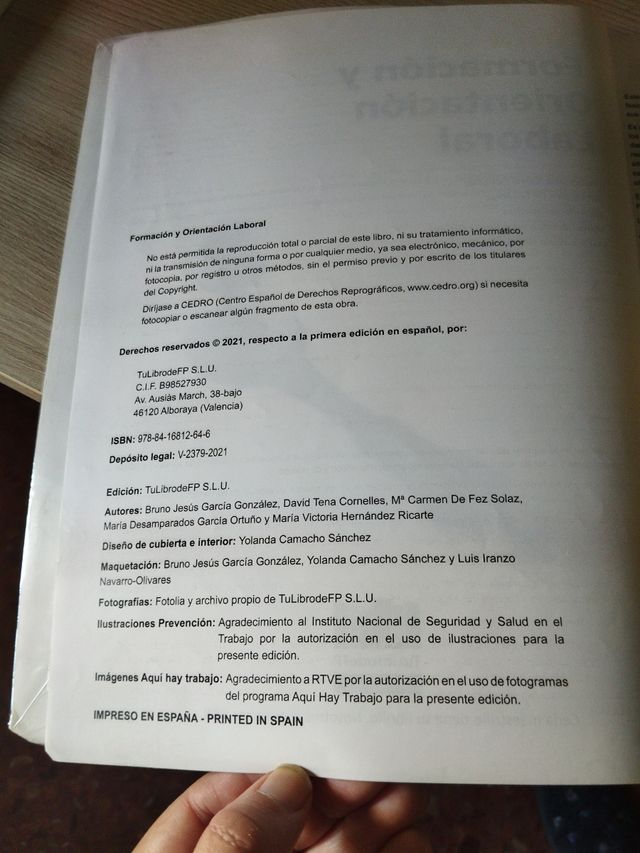 Libro de Formación y orientación laboral