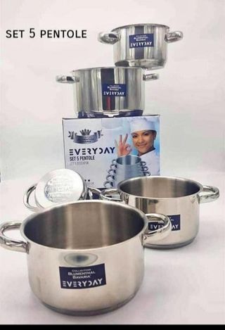 SET PENTOLE 5 PEZZI