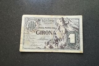 Lote 4 billetes locales Guerra Civil 1937 REBAJAD