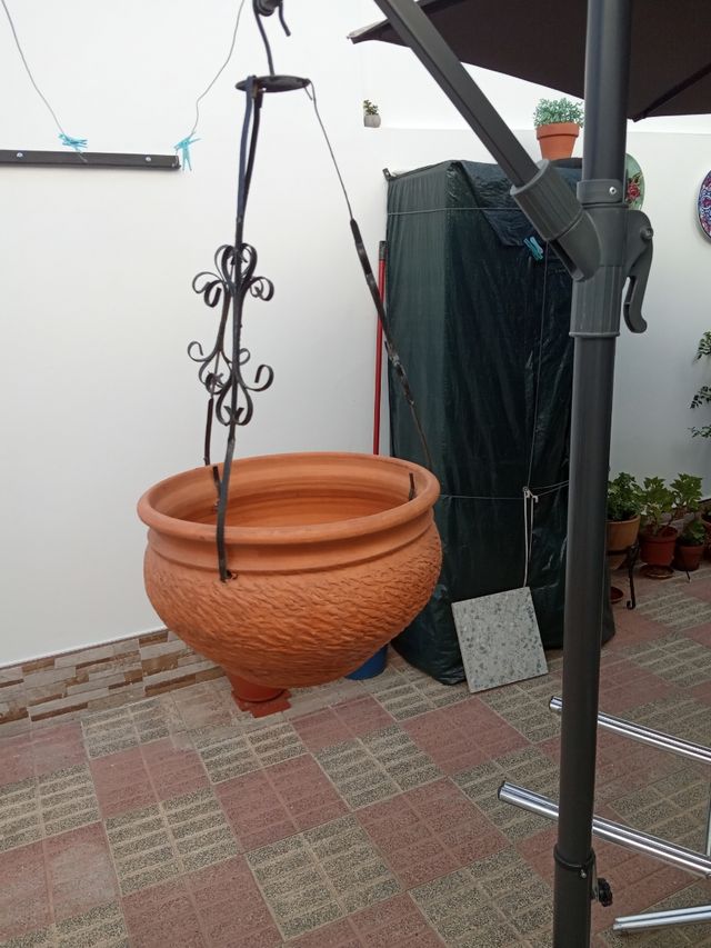 maceta para colgar.