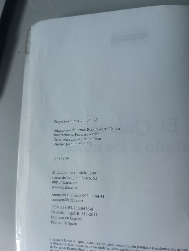 El Quijote contado a los niños