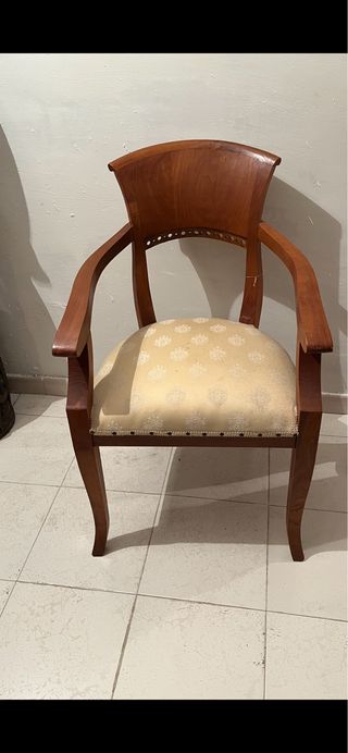 Silla rustica teca 