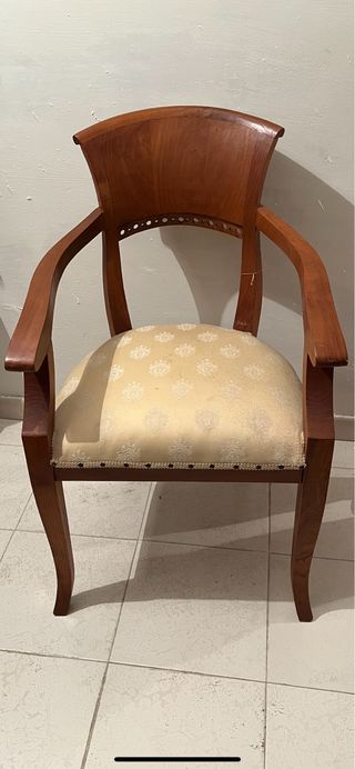Silla rustica teca 