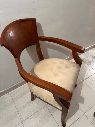 Silla rustica teca 