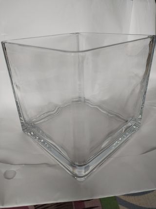 Maceta jarron de vidrio macizo para orquidea