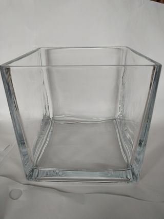 Maceta jarron de vidrio macizo para orquidea