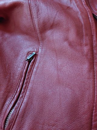 Cazadora Roja de Piel
