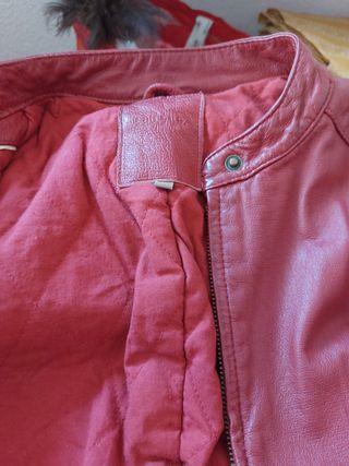 Cazadora Roja de Piel