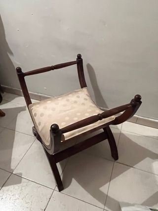 Pie de cama rustico de caoba