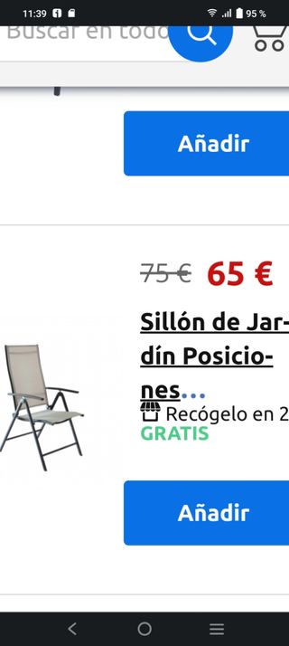 SILLA JARDÍN MODERNA EN ACERO