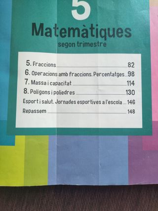Matemàtiques Segon Trimestre 5 Primària Edebé