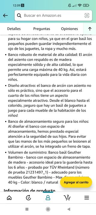 banco almacenaje blanco y madera