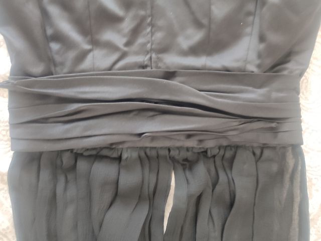 Vestido seda negro