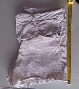 pantalones cortos blancos mango