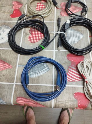 Cable para conexionar impresora y otro elemento