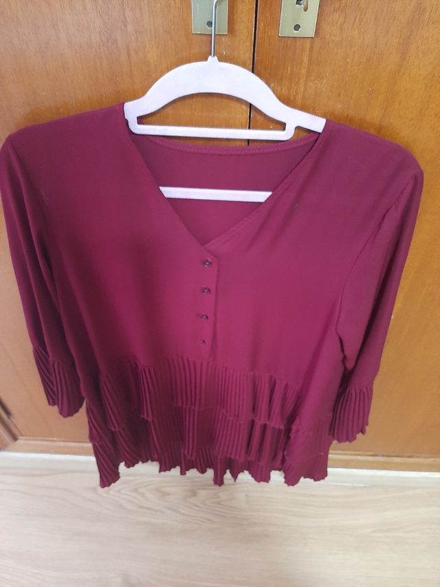 vestido corto o bluson.