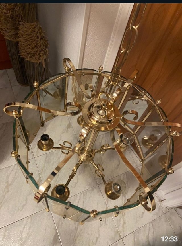 lámpara de techo colgate  10€