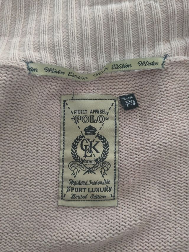 Chaqueta de punto, Hombre Vintage.100% Algodón.