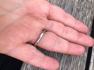 Anillo plata con diamante talla 17