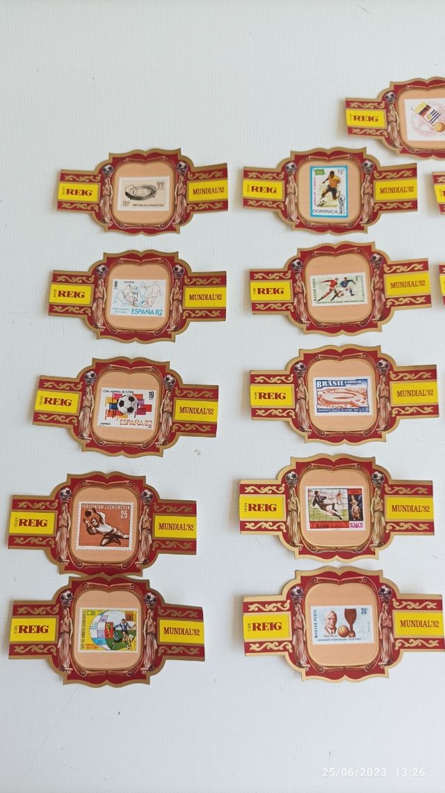 Lote VITOLAS Reig. campeonatos Mundiales de Fútbol