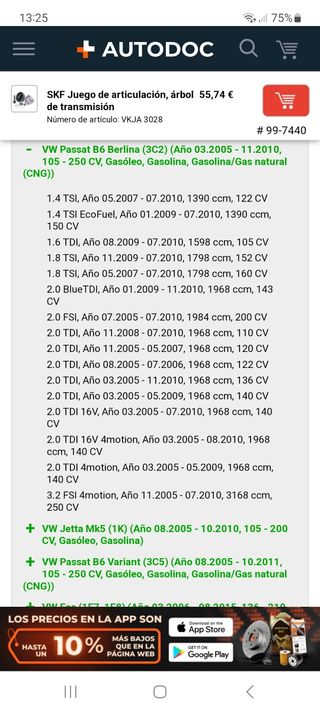 articulación árbol de transmisión.cabeza de palier