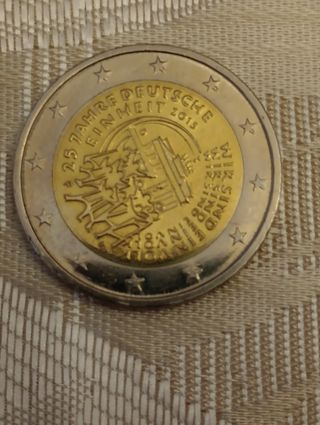 Moneda 2 euros 25 aniversario unificación Alemania