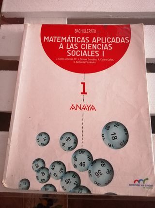 Matemáticas aplicadas a las ciencias sociales I