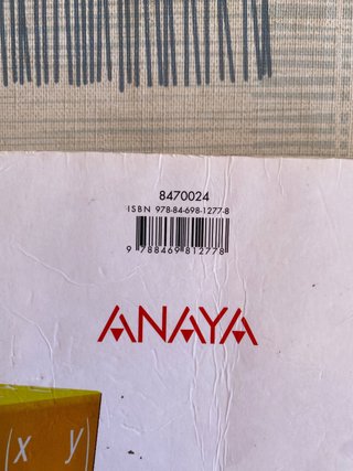 Libro Matemáticas II ANAYA | 2 Bachillerato