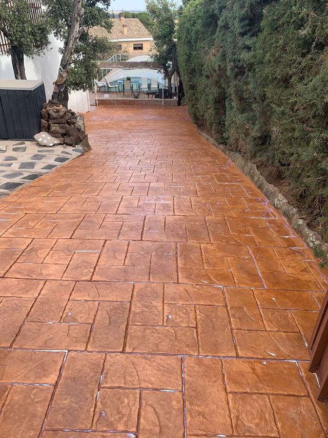 Hormigon impreso y pulido decorativo  Reformas