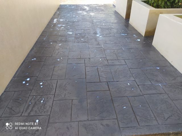 Hormigon impreso y pulido decorativo  Reformas