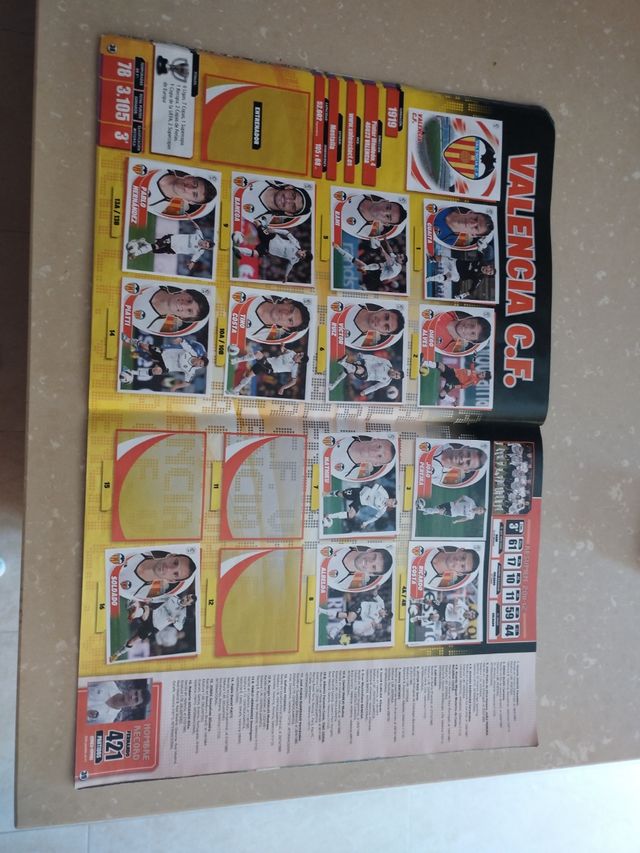 Álbum liga 2012-13 incompleto