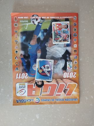 Álbum de la liga 2010-11 incompleto