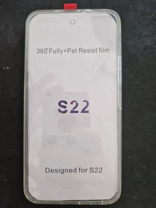 Capa transparente 360 full cover samsung s22