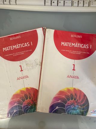 Libro Matemáticas I 1º de Bachiller