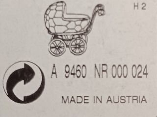 Figura del passeggino per bambini Swarovski