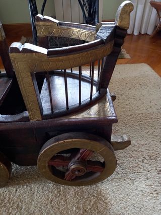 Carrito decorativo rústico