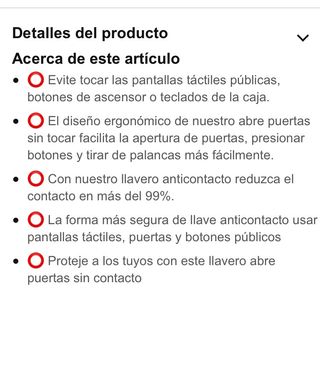 Llavero anticontacto