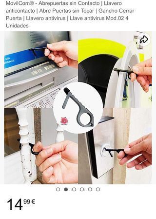 Llavero anticontacto