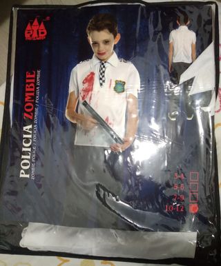 Disfraz de Policia Zombi